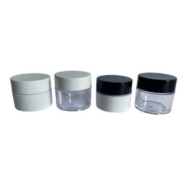 Lip Balm Jars 1/4 oz. (White & Clear) With White or Black Lid