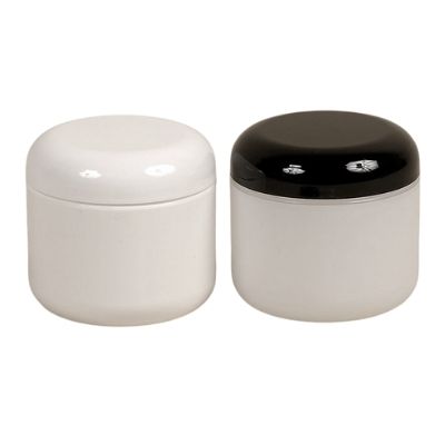 White & Natural Dome Jar,  2 oz